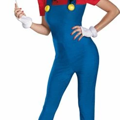 Disguise Super Mario Brothers Women's Mario Deluxe Costume