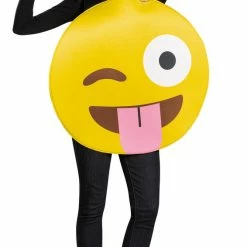 Disguise Emoticon Tongue Emoji Adult Costume