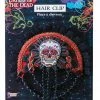Forum Novelties Day Of Dead Skull Hairclip Accessories 2 Forum Novelties Day Of Dead Skull Hairclip Accessories