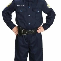 Aeromax Costumes Police Officer Suit With Realistic Costume & Hat Child 4-6