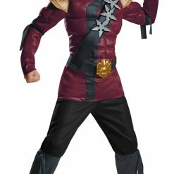 Disguise Red Fire Ninja Muscle Child Costume And Mask Costumes
