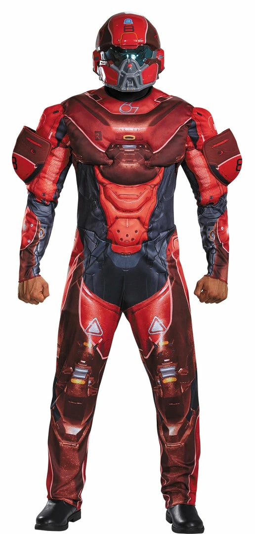 Disguise Halo Infinite Red Spartan Muscle Small Adult Teen Costume & Helmet Costumes 3 Disguise Halo Infinite Red Spartan Muscle Small Adult Teen Costume & Helmet Costumes