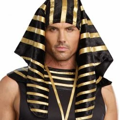 Dreamgirl Hats & Headpieces Headpiece Pharaoh Black & Gold Adult