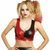 Dreamgirl Costumes Women's Black & Red Harlequin Top