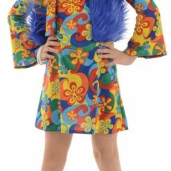 Underwraps 60s Girl's Far Out Child Costume Costumes