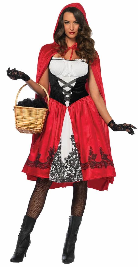 Leg Avenue Women's Classic Red Riding Hood Costume Costumes 3 Leg Avenue Women's Classic Red Riding Hood Costume Costumes