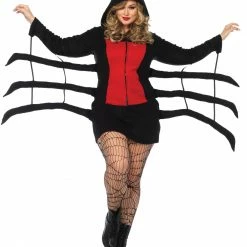 Leg Avenue Costumes Women's Plus Size Cozy Black Widow Spider Costume