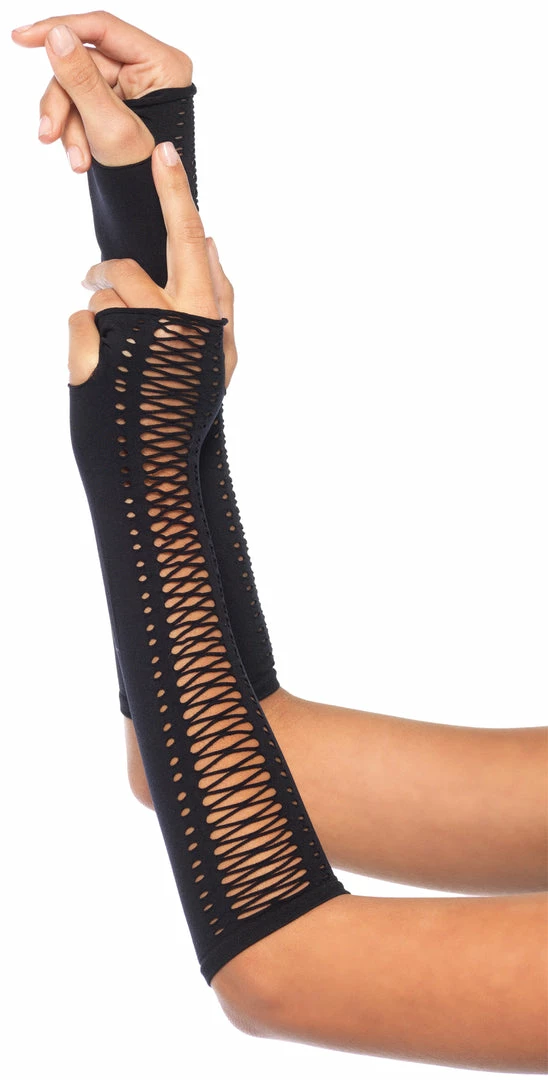 Leg Avenue Gloves Faux Lace Up Accessories 3 Leg Avenue Gloves Faux Lace Up Accessories