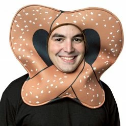 Rasta Imposta Pretzel Open Face Mask/Hat Food & Drink Costumes