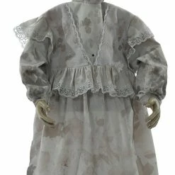 Seasonal Visions Talking Cracked Victorian Doll Prop 32 Inches Decorations & Props