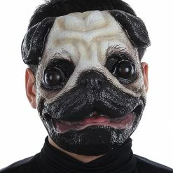 Seasonal Visions Pug Dog Plastic Face Mask