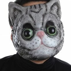 Seasonal Visions Cat Plastic Face Mask Masks