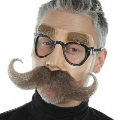 Seasonal Visions 1/4 Face Mask With Handlebar Mustache