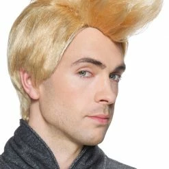 Seasonal Visions 90's Quiff Blonde Men's Wig Wigs & Beards