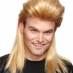 Seasonal Visions Nightclub Men's Mullet Wig Wigs & Beards