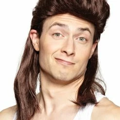 Seasonal Visions Nightclub Men's Mullet Wig Wigs & Beards