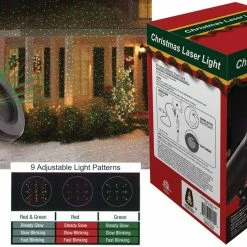 Seasonal Visions Decorations & Props Christmas Laser Light Show Outdoor Projector