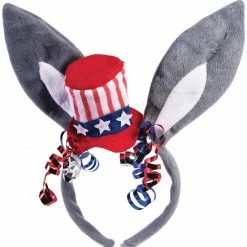 Forum Novelties Democrat Red White And Blue Headband With Donkey Ears