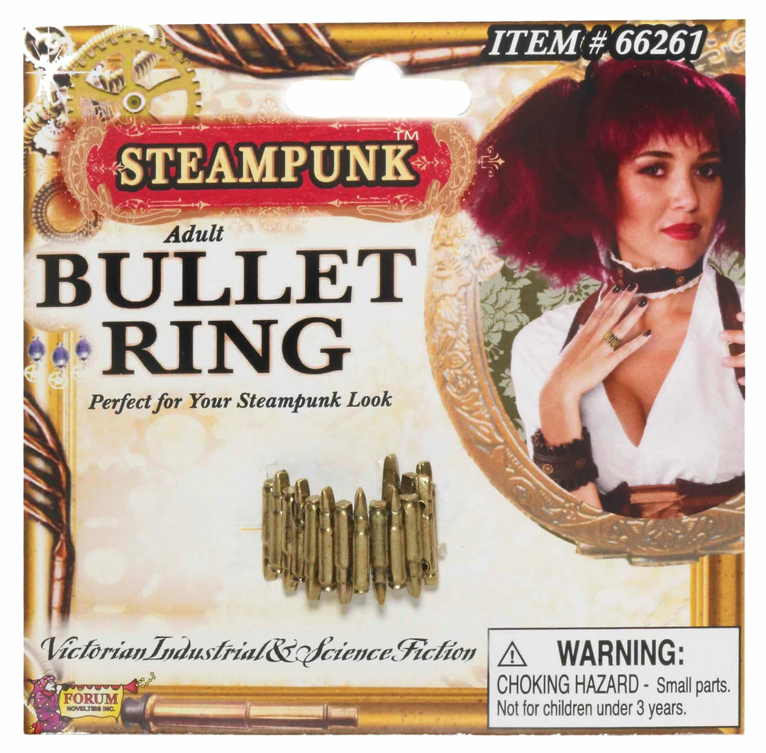 Forum Novelties Sci-Fi Costumes Steampunk Bullet Ring 3 Forum Novelties Sci-Fi Costumes Steampunk Bullet Ring