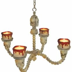 Occasions Lighted Skull Chandelier Decorations & Props