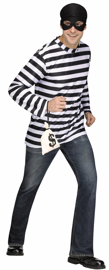 Fun World Burglar Adult Standard Costume Costumes 3 Fun World Burglar Adult Standard Costume Costumes