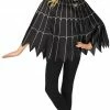 Fun World Poncho Adult Spiderweb Silver