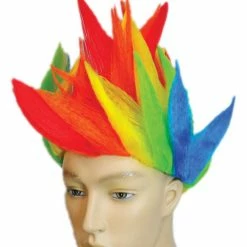 Lacey Wigs Clown Spike Rainbow Wigs & Beards