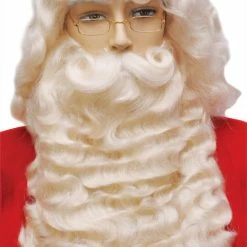 Lacey Wigs Santa Set Wig And Beard Supreme White