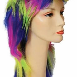 Lacey Wigs Wigs & Beards Punk New Rainbow