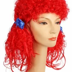 Lacey Wigs Women's Clown Doll Wig Red Yellow