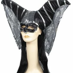 Lacey Wigs Wigs & Beards Magic Headdress Black