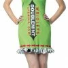 Rasta Imposta Costumes Wrigleys Gum Double Mint Women's Costume Dress & Headband