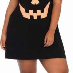 Leg Avenue Costumes Women's Plus Size Pumpkin Jersey Dress