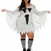 Leg Avenue Women's Plus Size Jersey Grey Ghost Dress 1 Leg Avenue Women's Plus Size Jersey Grey Ghost Dress