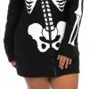 Leg Avenue Women's Plus Size Cozy Skeleton Dress Costumes