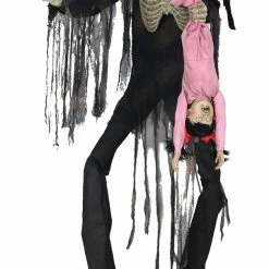Seasonal Visions Towering Boogey Man With Kid Animated 7 Feet Tall Prop