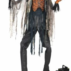 Morris Costumes Scorched Scarecrow 7ft Animated Prop With Fog Machine 11 Morris Costumes Scorched Scarecrow 7ft Animated Prop With Fog Machine