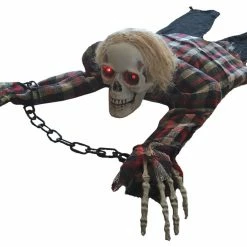 Morris Costumes Decorations & Props Crawling Skeleton Animated Prop