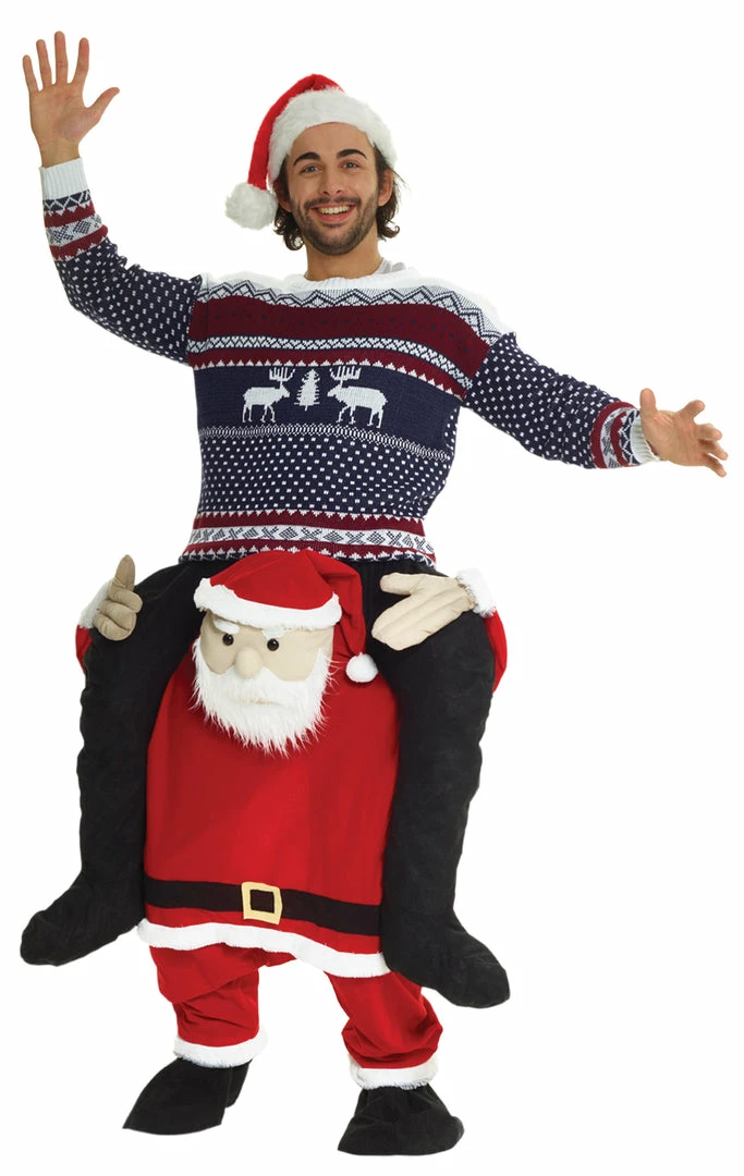 Morphsuits Santa Piggyback Adult Costume Costumes 3 Morphsuits Santa Piggyback Adult Costume Costumes
