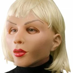 Zagone Studios Masks Blonde & Beautiful Karen Mask, Female Super Soft Latex Face Mask With Attached Wig