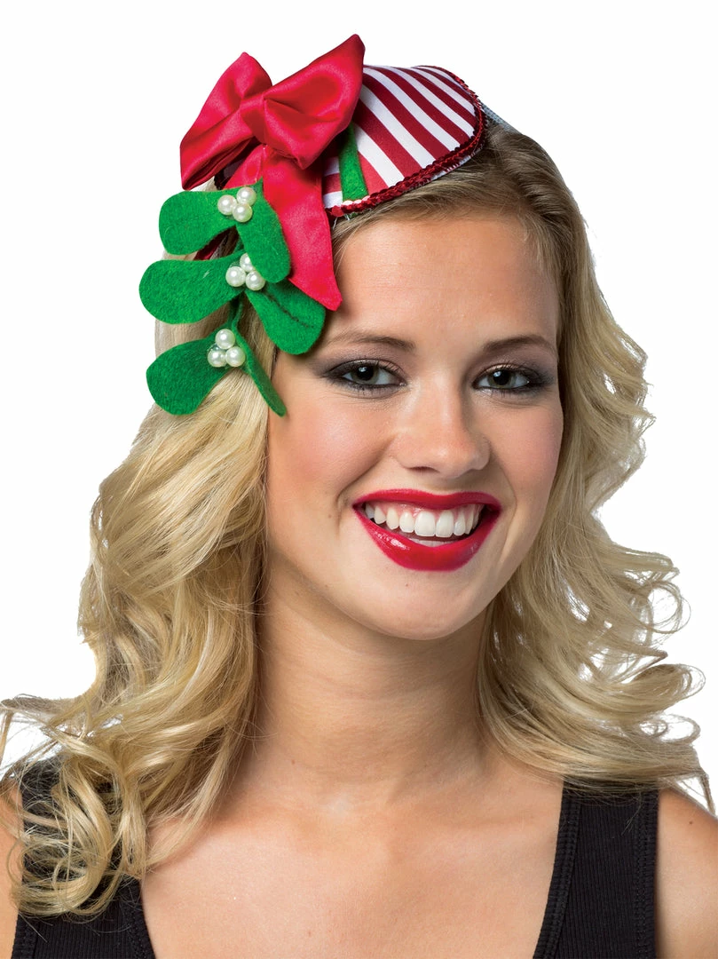 Rasta Imposta Hats & Headpieces Women's Christmas Mistletoe Holidays Headband 3 Rasta Imposta Hats & Headpieces Women's Christmas Mistletoe Holidays Headband