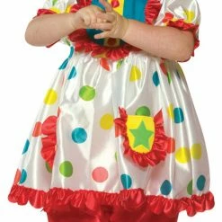 Rasta Imposta Costumes Cute Clown Girl Child Toddler Costume, Bloomers, Dress, And Hat