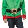 Rasta Imposta Christmas Elf Hoodie With Elf Ears And Belt, Adult Unisex Costumes 2 Rasta Imposta Christmas Elf Hoodie With Elf Ears And Belt, Adult Unisex Costumes