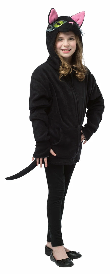 Rasta Imposta Costumes Black Cat Hoodie Teen 3 Rasta Imposta Costumes Black Cat Hoodie Teen