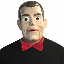 Rasta Imposta Goosebumps, Slappy Adult Half Mask And Bowtie
