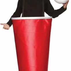 Rasta Imposta Red Beer Pong Cup Adult Costume Costumes