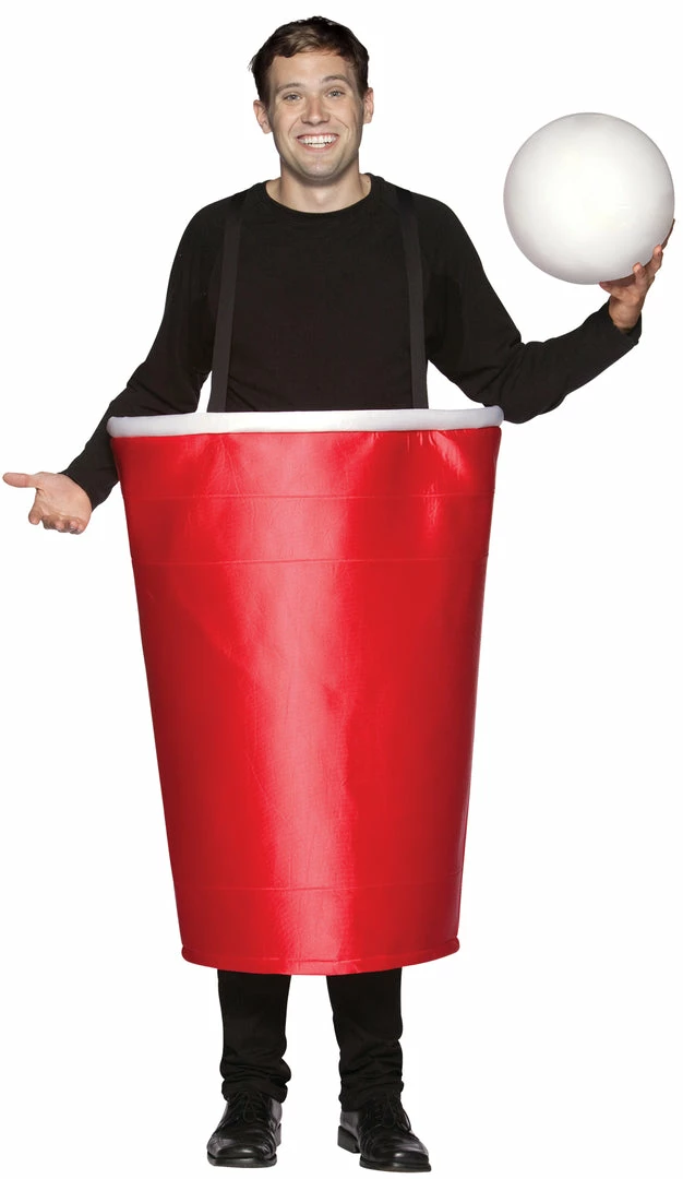 Rasta Imposta Red Beer Pong Cup Adult Costume Costumes 3 Rasta Imposta Red Beer Pong Cup Adult Costume Costumes