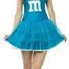 Rasta Imposta M&M's Party Dress Blue Teen Costume