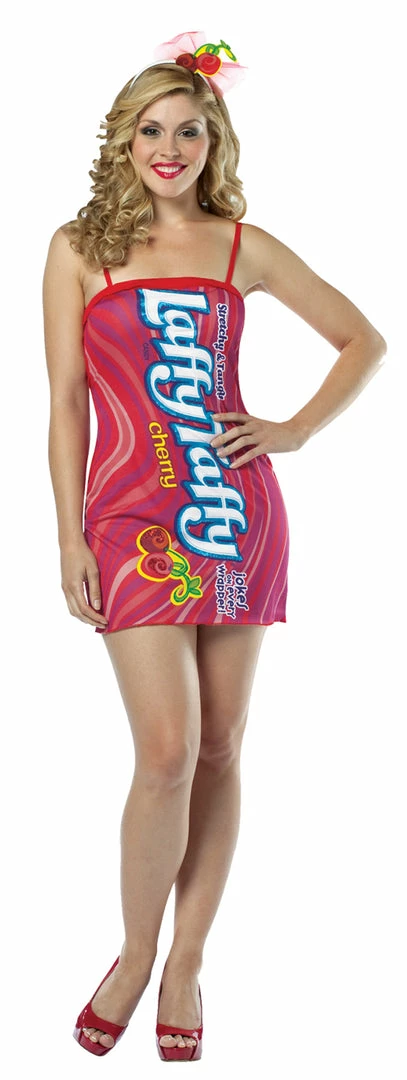 Rasta Imposta Laffy Taffy Cherry Tank Dress Teens Costume & Headband 3 Rasta Imposta Laffy Taffy Cherry Tank Dress Teens Costume & Headband