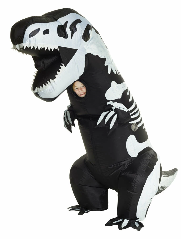 Morphsuits Skeleton T-rex Inflatable Child Costume 3 Morphsuits Skeleton T-rex Inflatable Child Costume